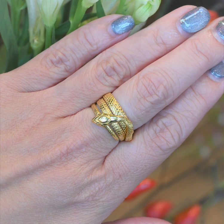 ゴールデンスネーク リング