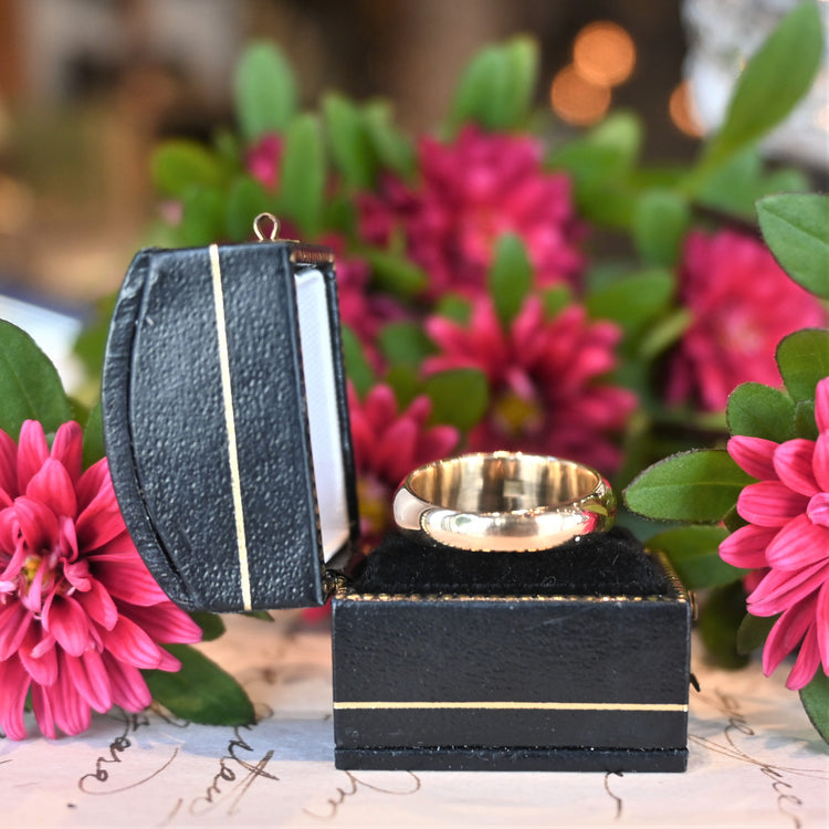 レトロな彫り リング