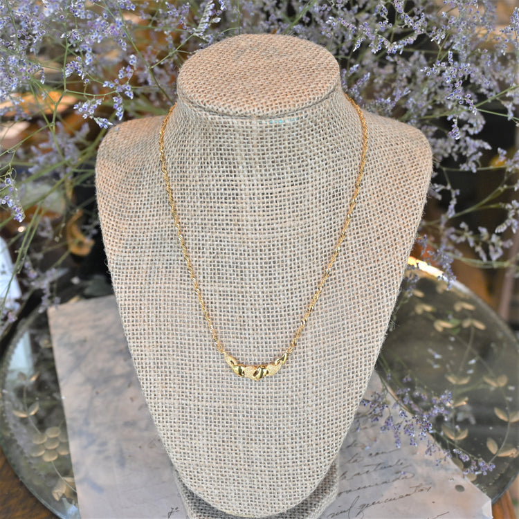 柔らかな黄金色 ネックレス