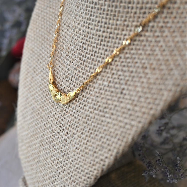 柔らかな黄金色 ネックレス