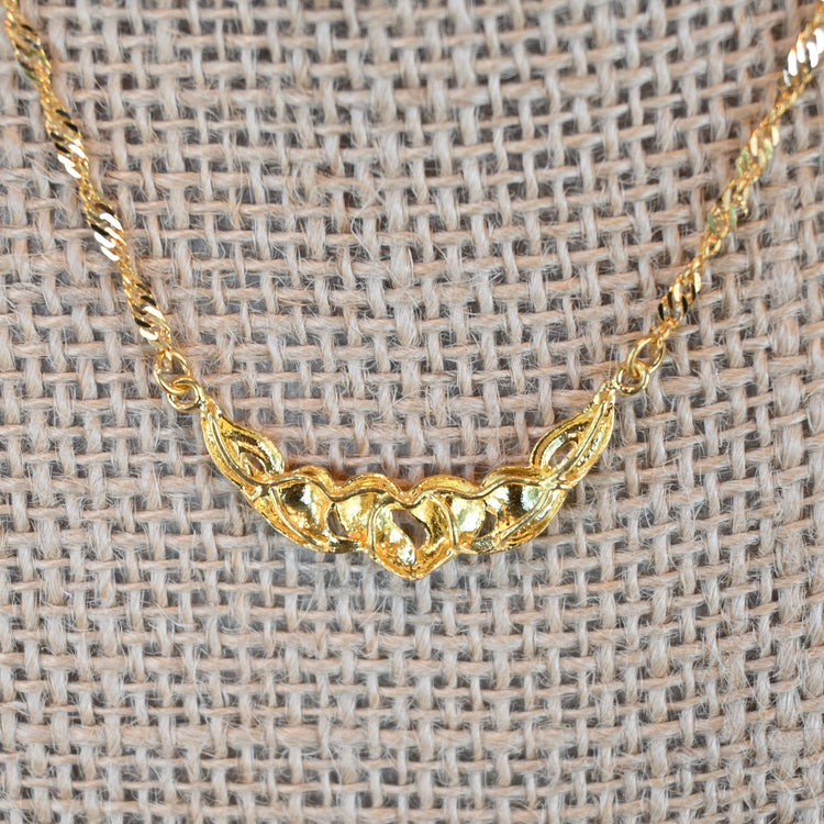 柔らかな黄金色 ネックレス