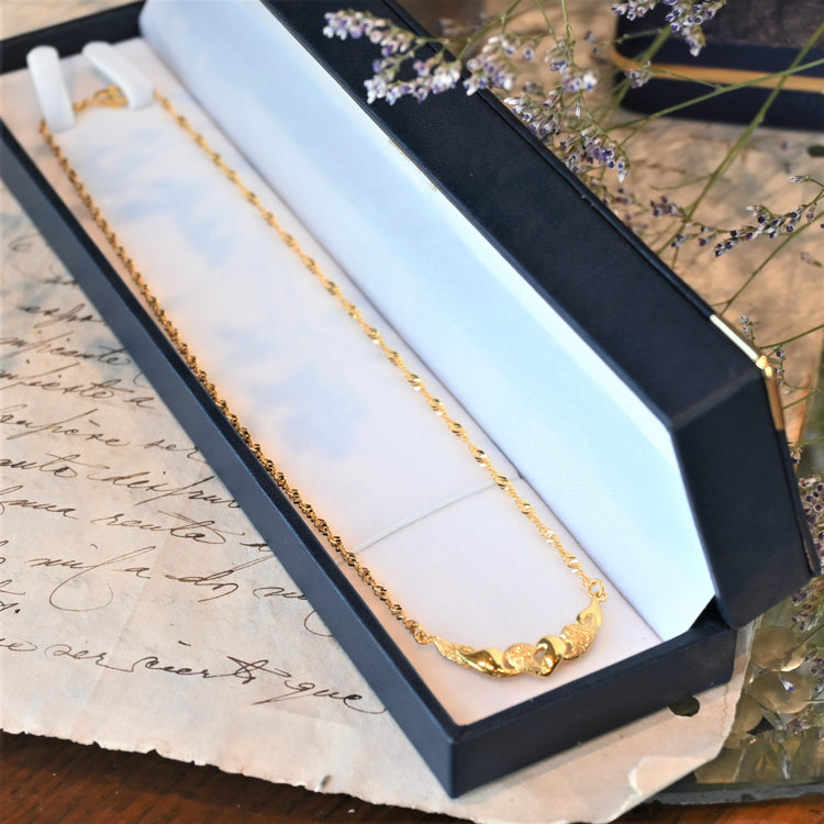 柔らかな黄金色 ネックレス