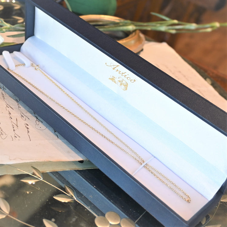 イタリア製 14金アズキ型ネックレス