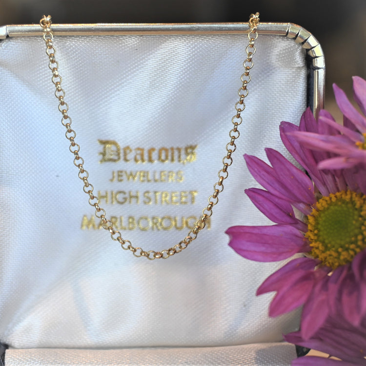 イタリア製 14金アズキ型ネックレス