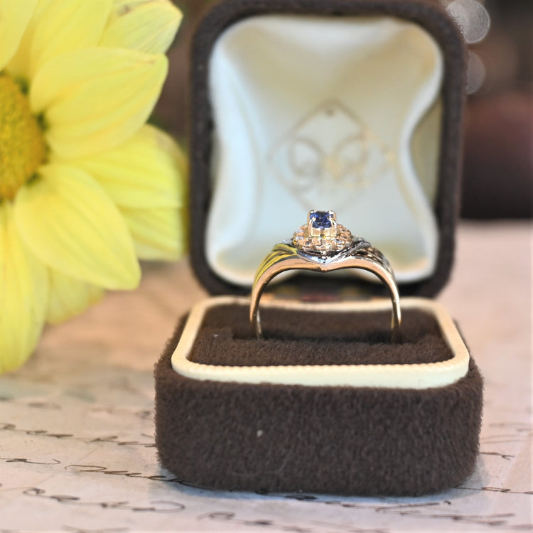 タンザナイト コンビデザインリング