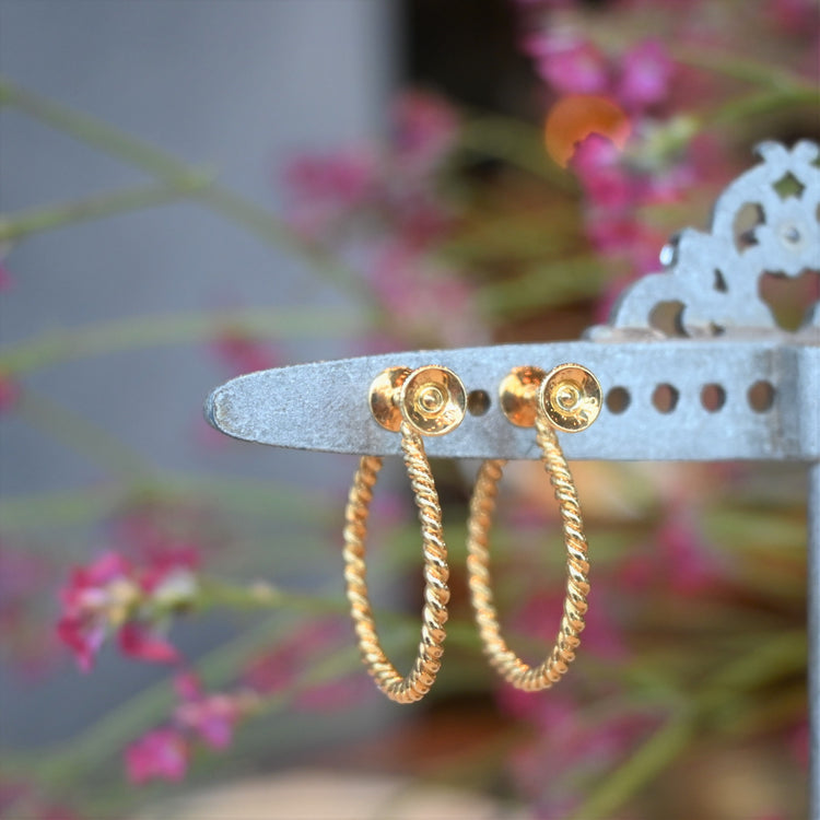 MIKIMOTO サファイア フープイヤリング