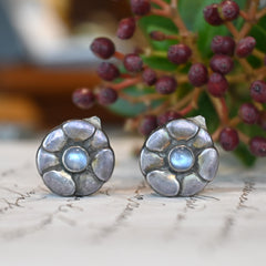 ジョージジェンセンのムーンストーンのシルバーピアス ジョージジェンセン（GEORG JENSEN）ムーンストーン イヤリング