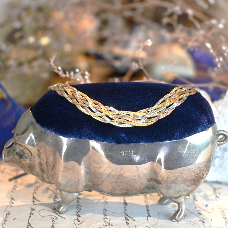 3colorが上品な　編み込みブレスレット　from ITALY