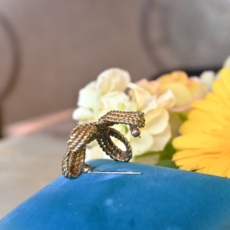 Tiffany ノットデザインブローチ